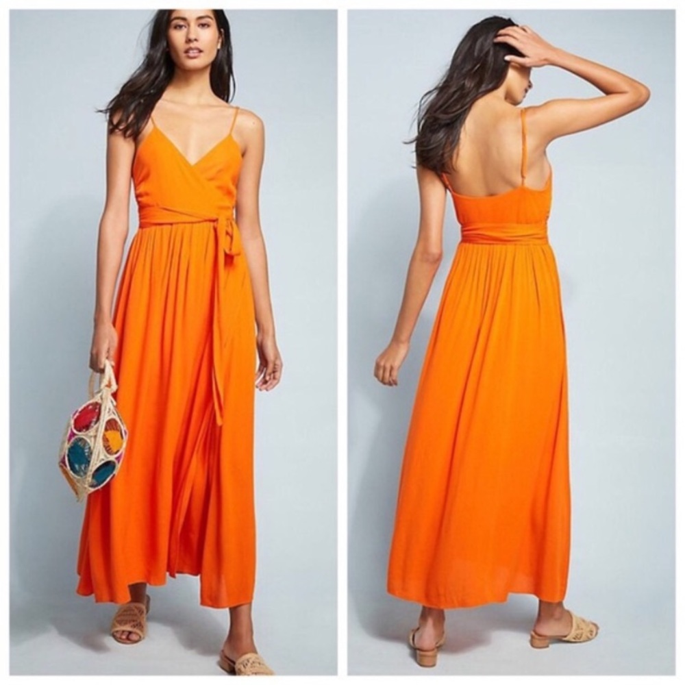 Mara Hoffman Vibrant Orange Wrap Dress